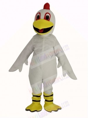 White Chicken Mascot Costume Animal