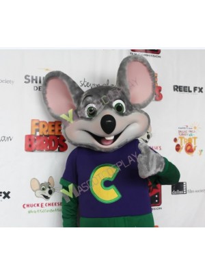 Chuck E. Cheese Mascot Costume Chuck E. Cheese Fast Food Promotion Mascot Costume