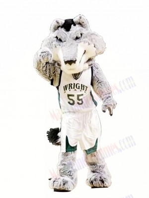 College Fierce Wolf Mascot Costume 