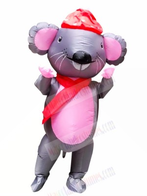 Mr. Mouse with Red Hat Inflatable Mascot Costumes Cartoon