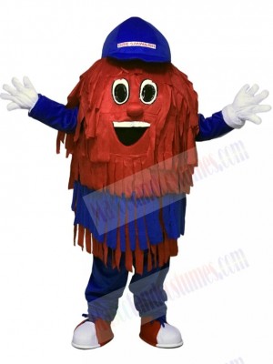 Blue & Red Car Wash Cleaning Brush Mascot Costumes