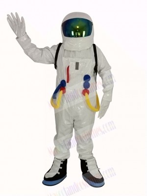 Astronaut Space Suit with Oxygen Bag Mascot Costume Adult