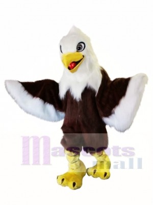 Long Fur White Head Eagle Mascot Costume