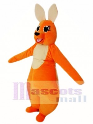 Orange Kangaroo Mascot Costume