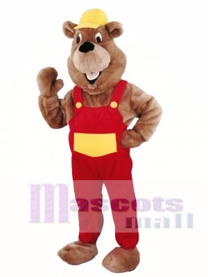 Beaver Mascot Walking Act Promotion Costume