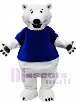 Polar Bear Mascot Costume with T-shirts