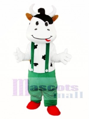 Green Cattle Cow Mascot Costume