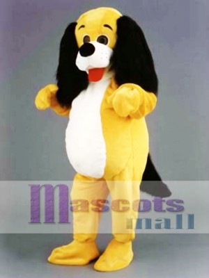 Yellow Dog Mascot Costume