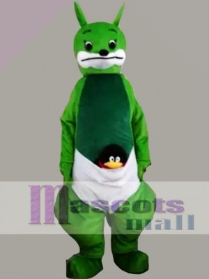 Green Kangaroo Mascot Costume