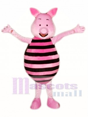 Pink Pig Mascot Costume