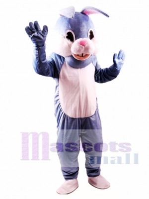 Blue Easter Bunny Mascot Costume