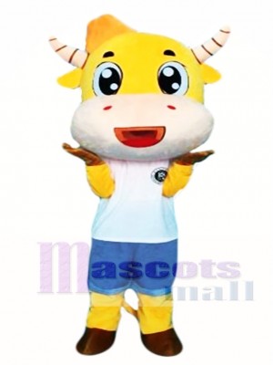 Cartoon Cow Mascot Costume