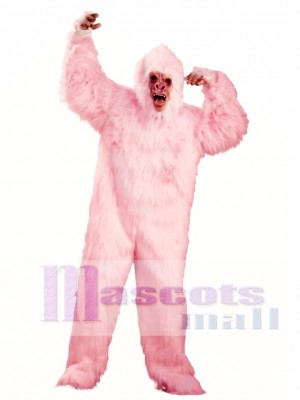 Love Pink Gorilla Monkey Mascot Costume