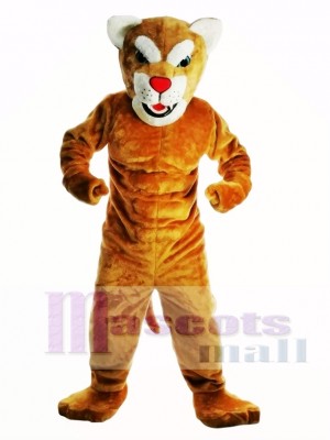 New Power Leopard Panther Cat Cougar Mascot Costume