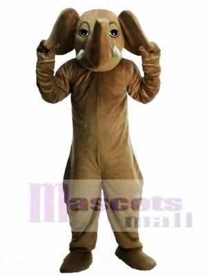 Brown Elephant Masot Costume  