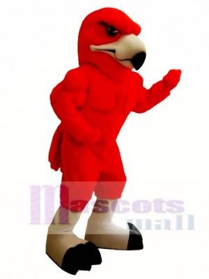 Power Red Hawk Mascot Costume