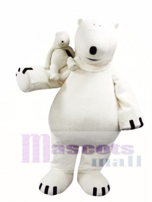 Cute Polar Bear Mascot Costume