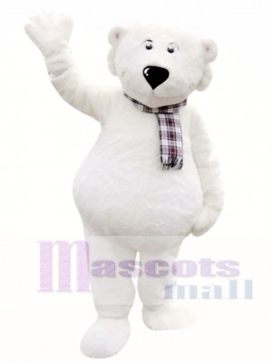 Cute White Polar Bear Mascot Costumes 