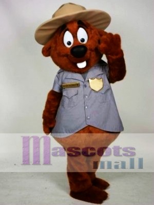 Police Beaver Mascot Costume