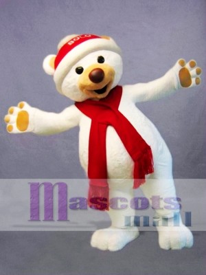 Christmas Polar Bear Mascot Costume