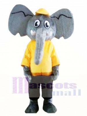 Adult Grey Elephant Mascot Costume