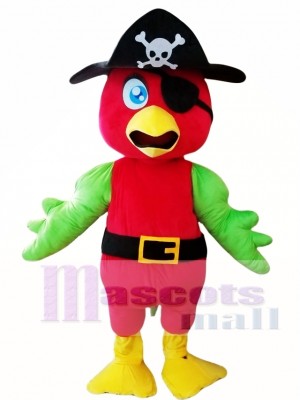 Pirate Parrot Mascot Costume