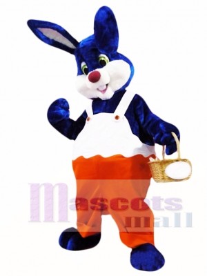 Blue Easter Bunny Rabbit Mascot Costume