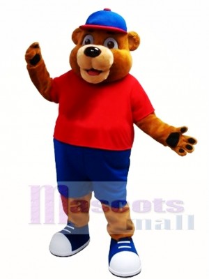 Happy Brown Animal Bear Mascot Costume