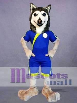 Football Husky Dog Mascot Costume