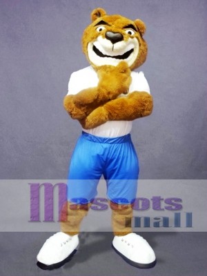 Confident Bear Mascot Costume