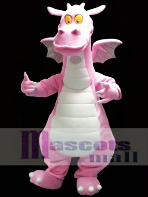 Pink Dragon Mascot Costume