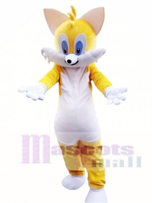 Yellow Cat Mascot Costume