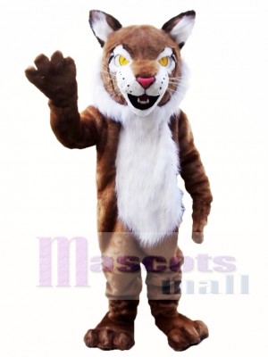 Brown Wildcat Bobcat Mascot Costume