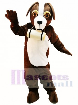 Cute St. Bernard Dog Mascot Costume