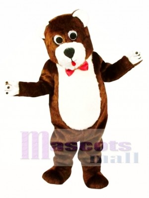 Grentle Brown Teddy Bear Mascot Costume Animal Costume