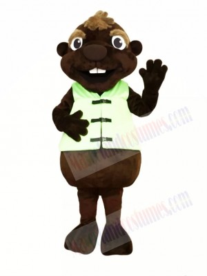 Chocolate Beaver Mascot Costumes