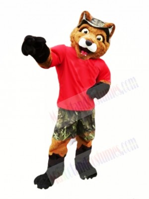 Fox with Red T-shirt Mascot Costumes Animal