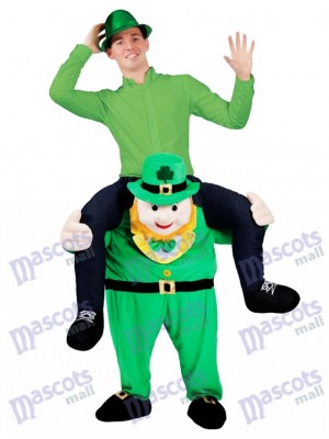 Piggy Back Costume Irish Carry Me Leprechaun Mascot Costume St Patricks Day Fancy Dress