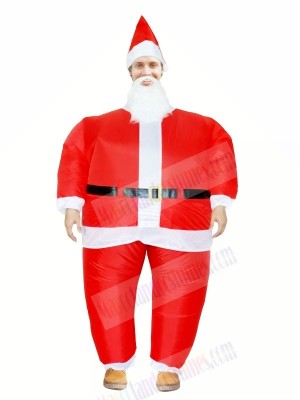 Santa Claus Inflatable Halloween Christmas Xmas Mascot Costumes Cartoon For Adults