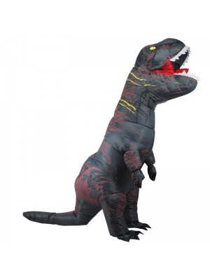 Gray Tyrannosaurus T-Rex Dinosaur Inflatable Costume Halloween Xmas for Adult/Kid