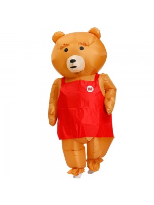 Brown Teddy Bear Inflatable Costume Halloween Xmas Cosplay Costume