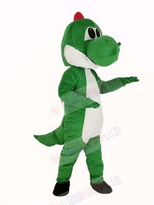 Green Dinosaur Yoshi from Super Mario Mascot Costume Cartoon