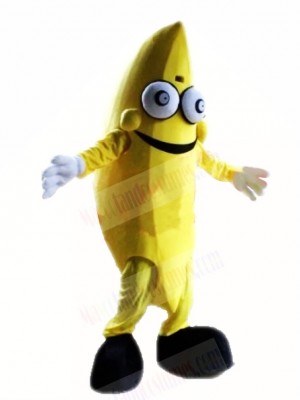 Smiling Banana Mascot Costume 