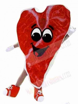 Steak Mascot Costume 