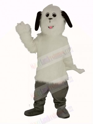 White Shaggy Maggy Dog Mascot Costume Animal