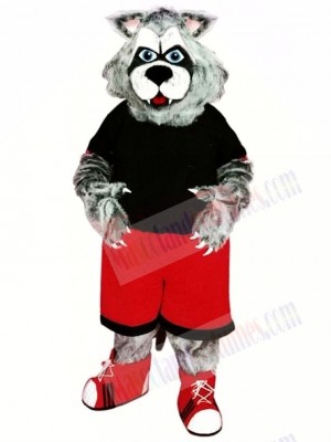 Sporty Wolverine Mascot Costume 