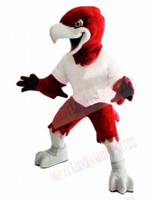Red Fierce Eagle Mascot Costume 