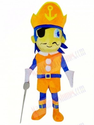 Pirate Boy Mascot Costume 