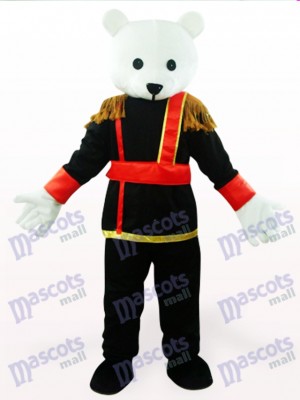 Black And White Male Teddy Bear Anime Mascot Costume