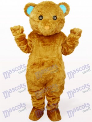 Brown Long Hair Bear Animal Mascot Costume